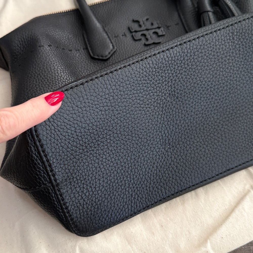 Tory Burch Black Leather satchel handbag - Picture 7 of 13